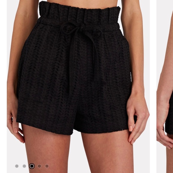 Eyelet High-Rise Shorts, size